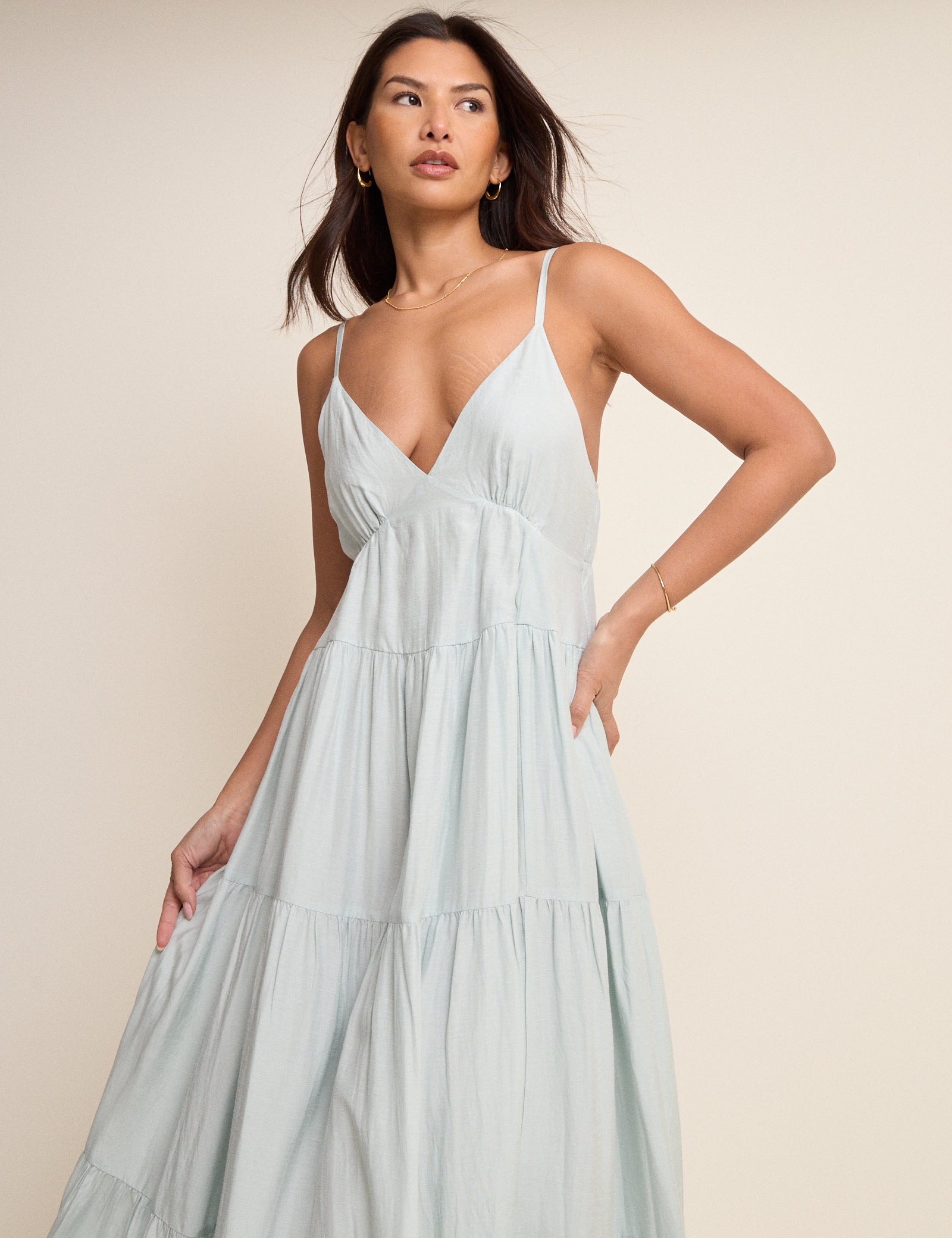 missguided premium rose embroidered tiered midi dress Pink Floral Tiered Veronica Midi Dress